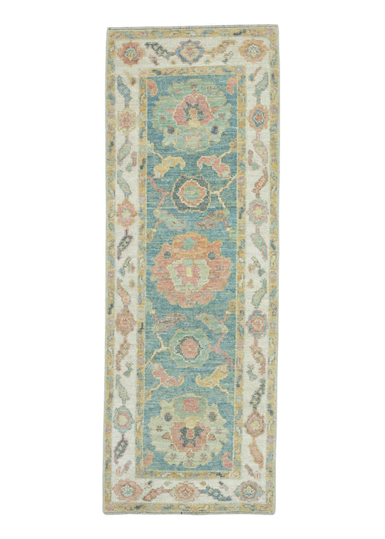 Turkish Oushak Runner Rug 2'1" x 5'11" #17277