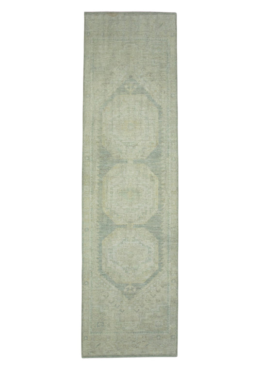 Turkish Oushak Runner Rug 2'10" x 10'3" #17587