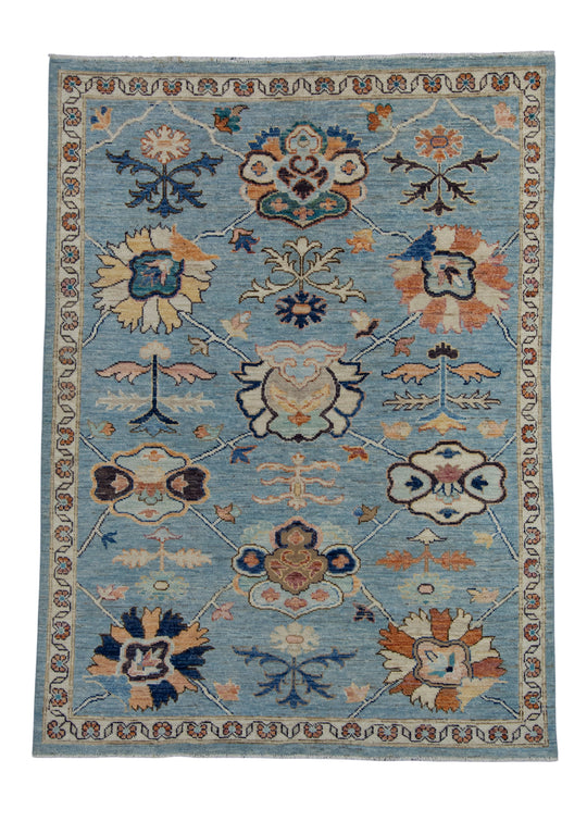 Turkish Oushak Rug 4'11" x 6'9" #17015