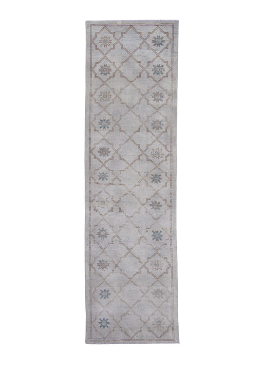 Turkish Oushak Rug 2'10" x 10' #16928