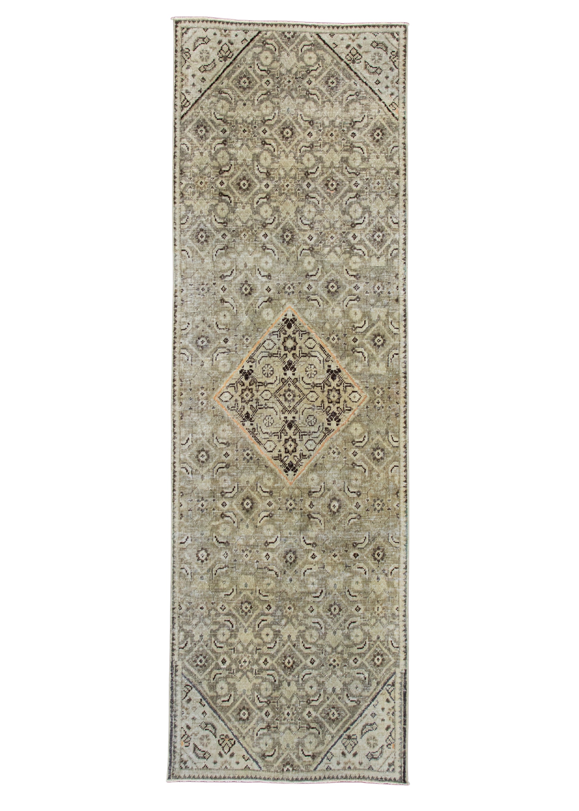 Turkish Vintage Anatolian Runner Rug 2'9" x 8'10" #17593