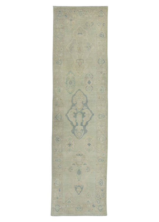 Turkish Oushak Rug 2'10" x 10'7" #17821