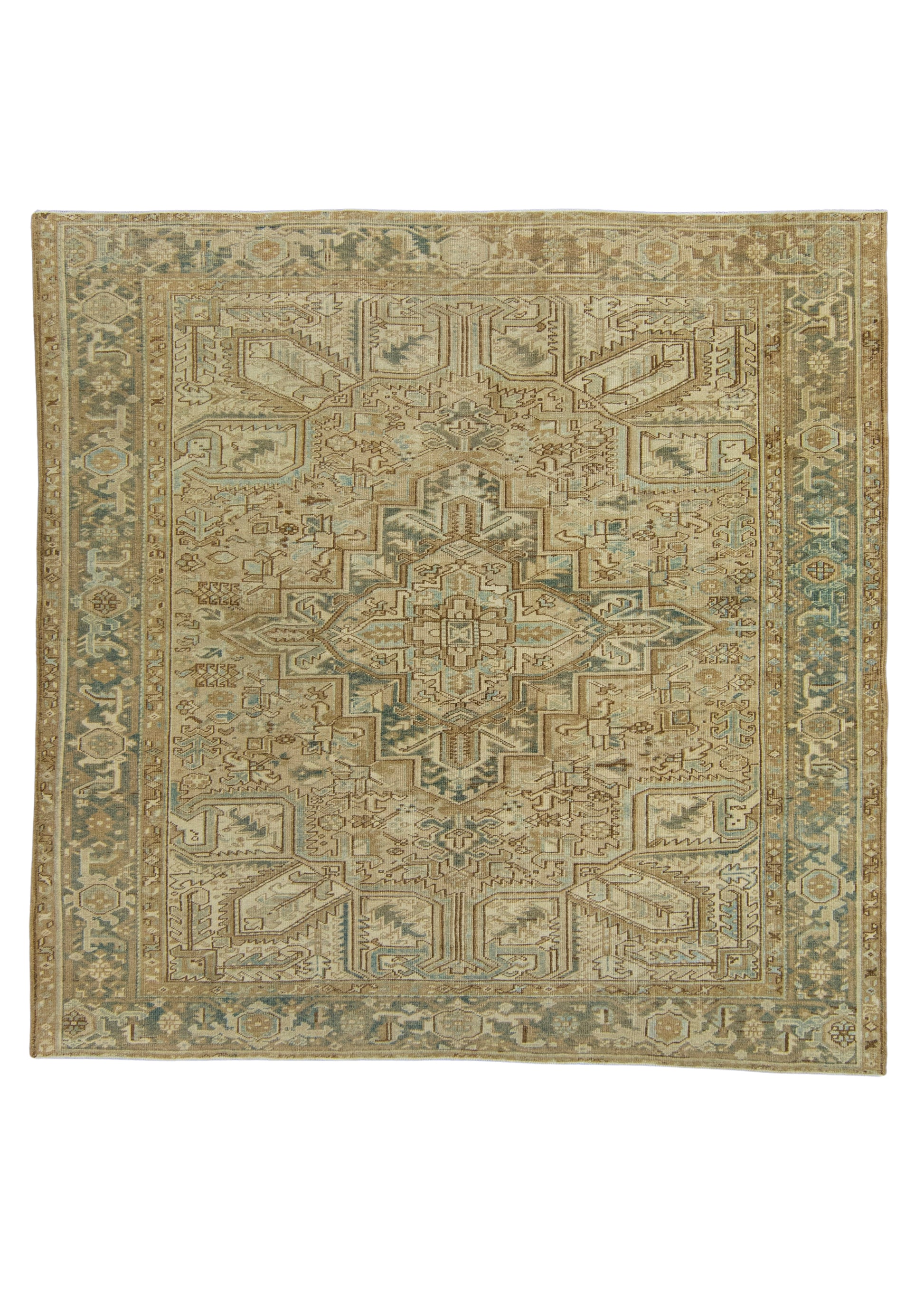 Turkish Vintage Anatolian Square Rug 8'2" x 8'2" #18021