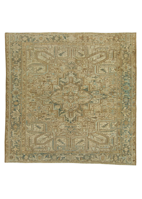 Turkish Vintage Anatolian Square Rug 8'2" x 8'2" #18021