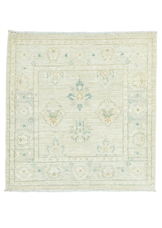 Oushak Square Rug 3'1" x 3'3" #22734