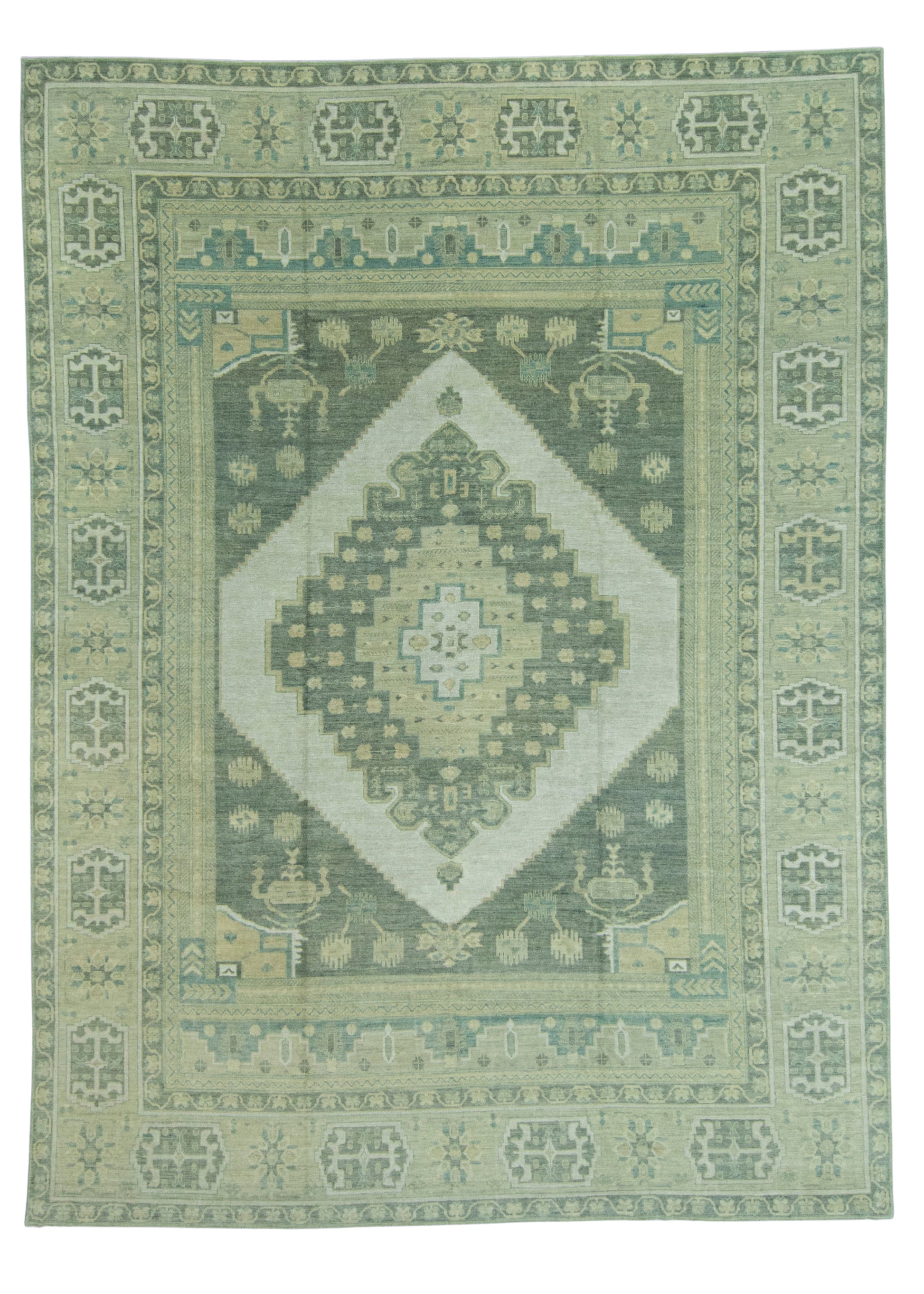 Turkish Oushak Antique Look Rug 11'11" x 16' #20052