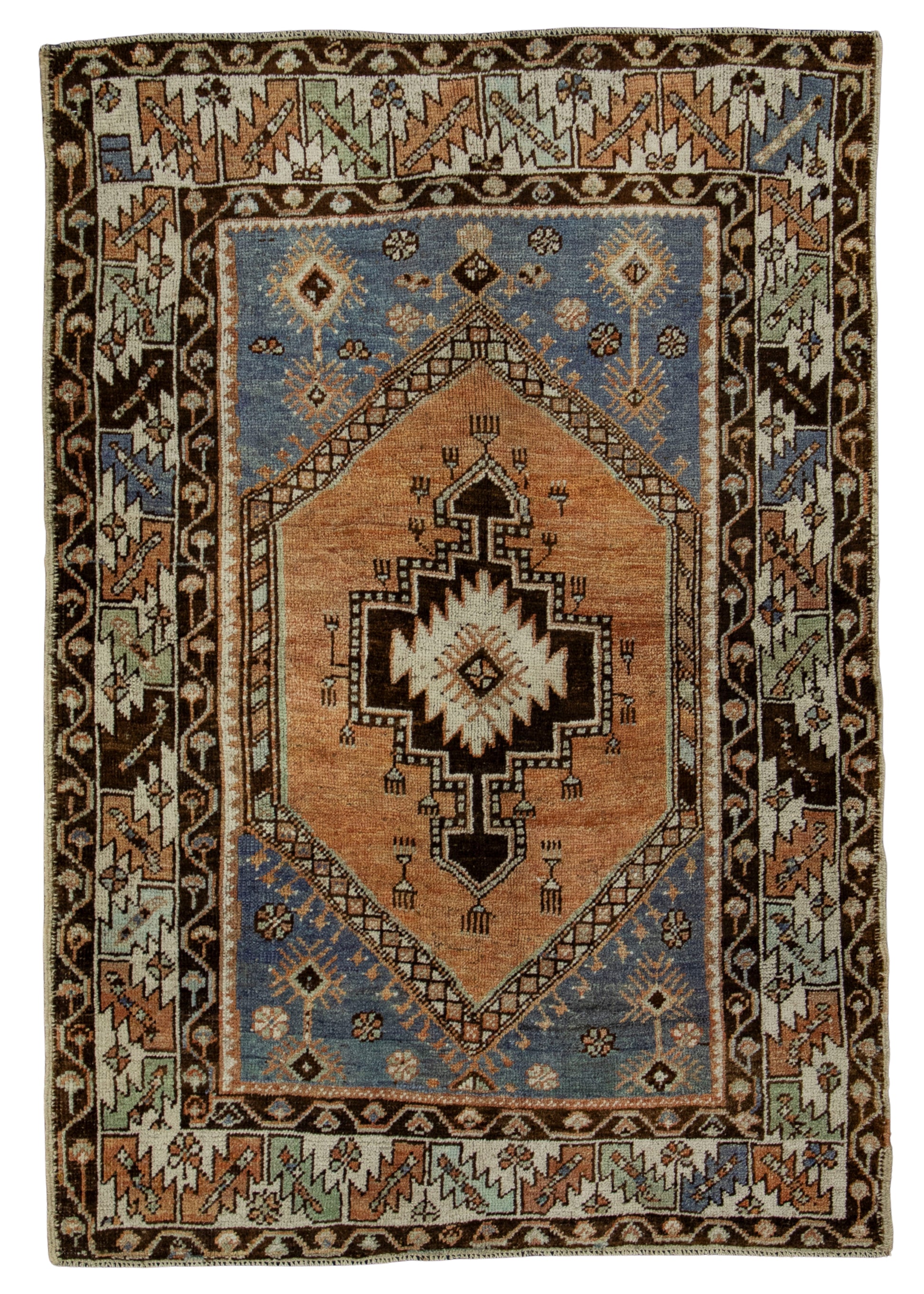 Turkish Vintage Rug 3'8" x 5'4" #16083