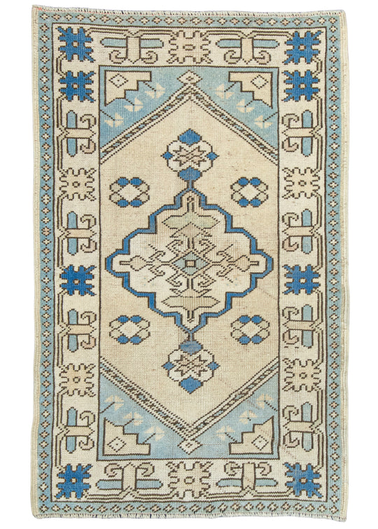 Turkish Vintage Rug 2'8" x 4'2" #20568