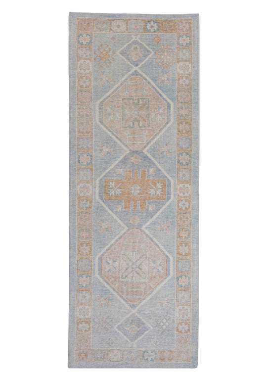 Turkish Oushak Runner Rug 4'1" x 11'2" #16741