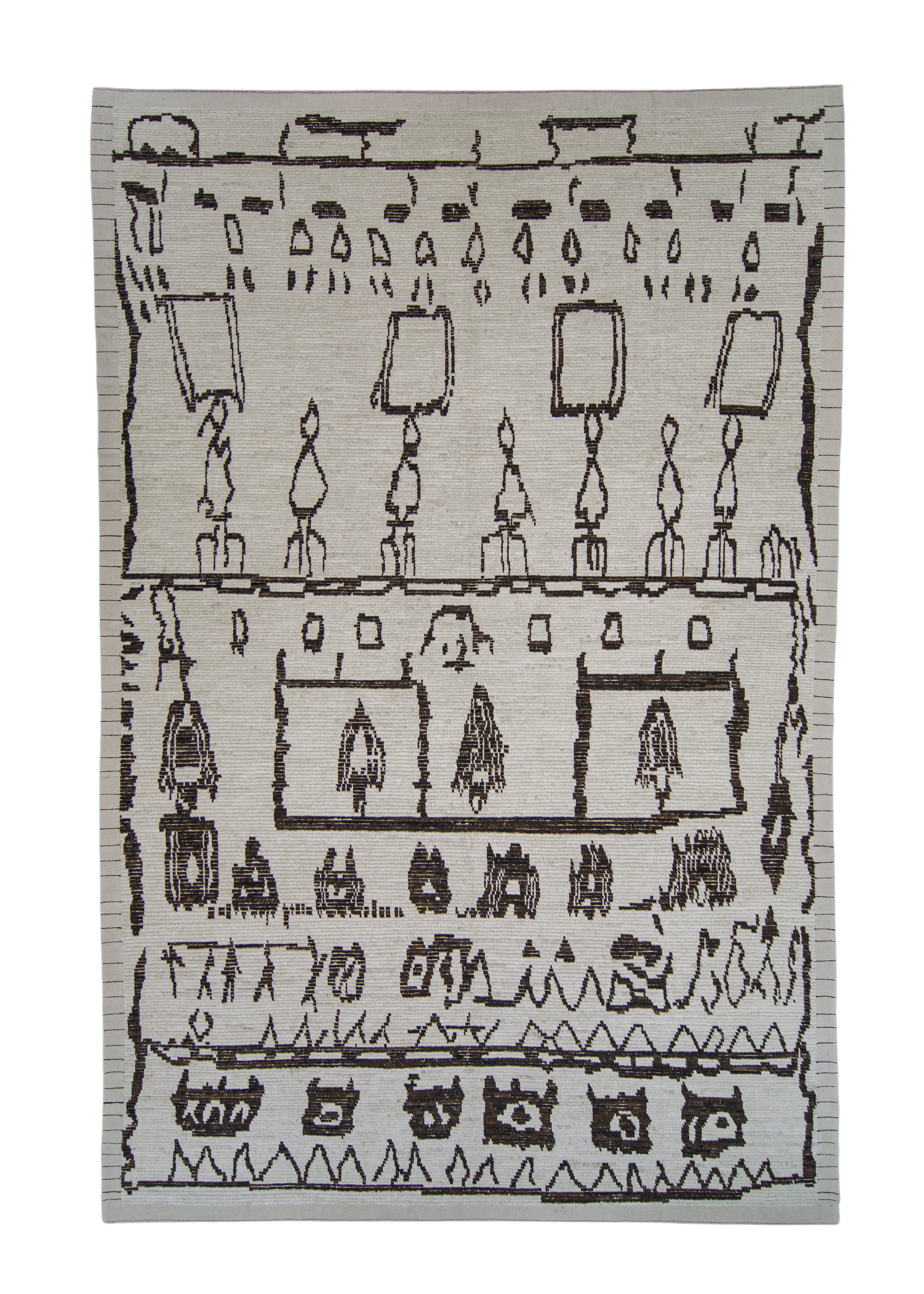 Turkish Tulu Rug Hand Knotted Rug 9'9" x 14'4" #6419