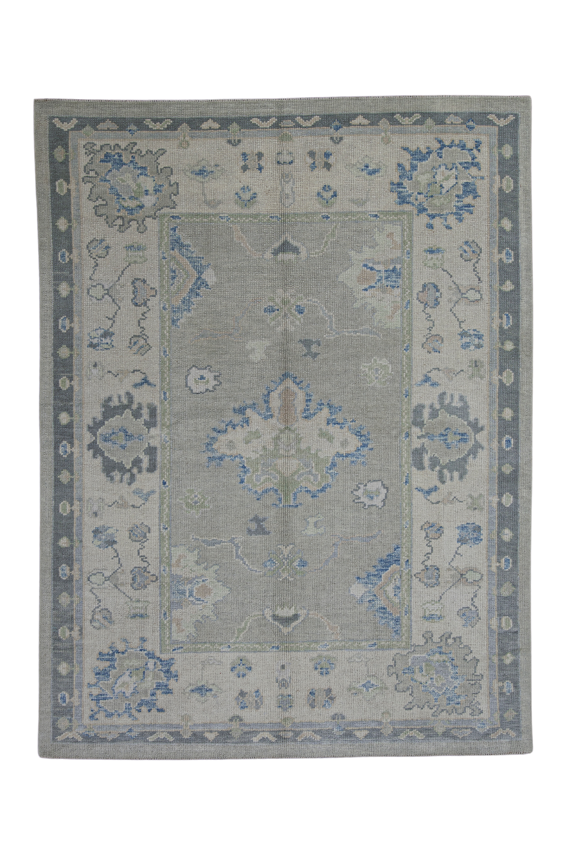 Turkish Oushak Rug 5'3" x 6'11" #12163