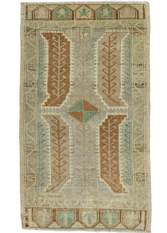 Turkish Yastik Rug  1'10" x  3'2" #22560