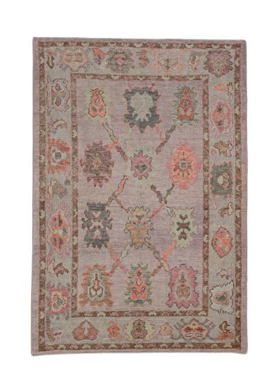 Turkish Oushak Rug 4'1" x 6' #2774