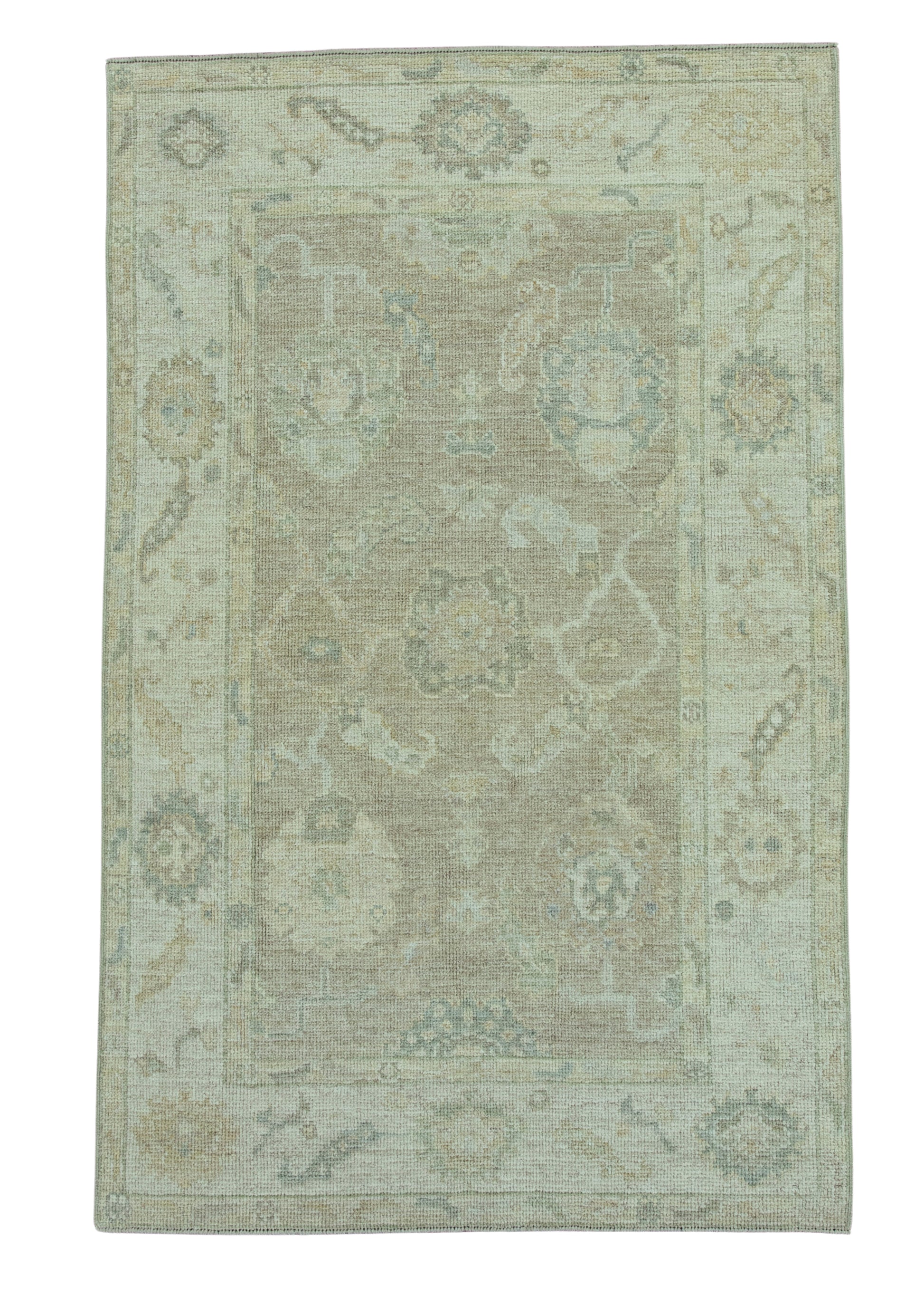 Turkish Oushak Rug 3'11"x 6'2" #19366