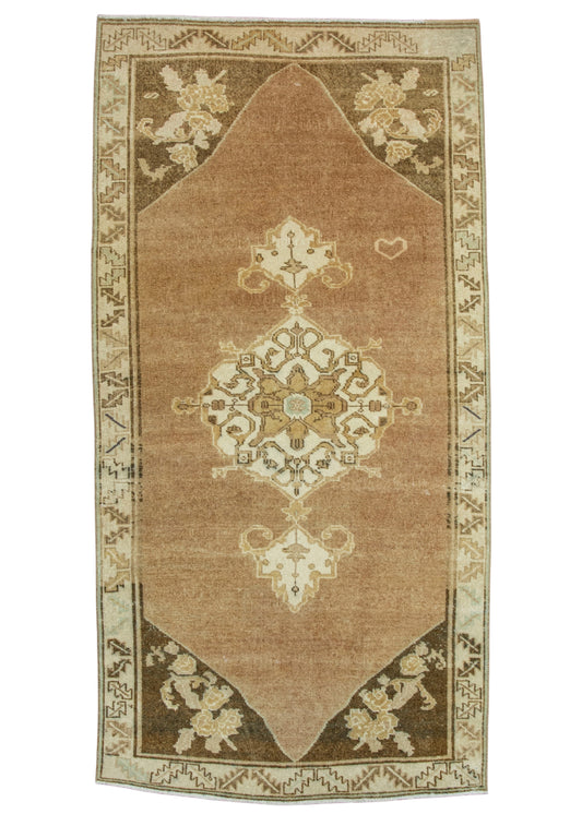 Turkish Vintage Rug  3'8" x 7'2" #20531