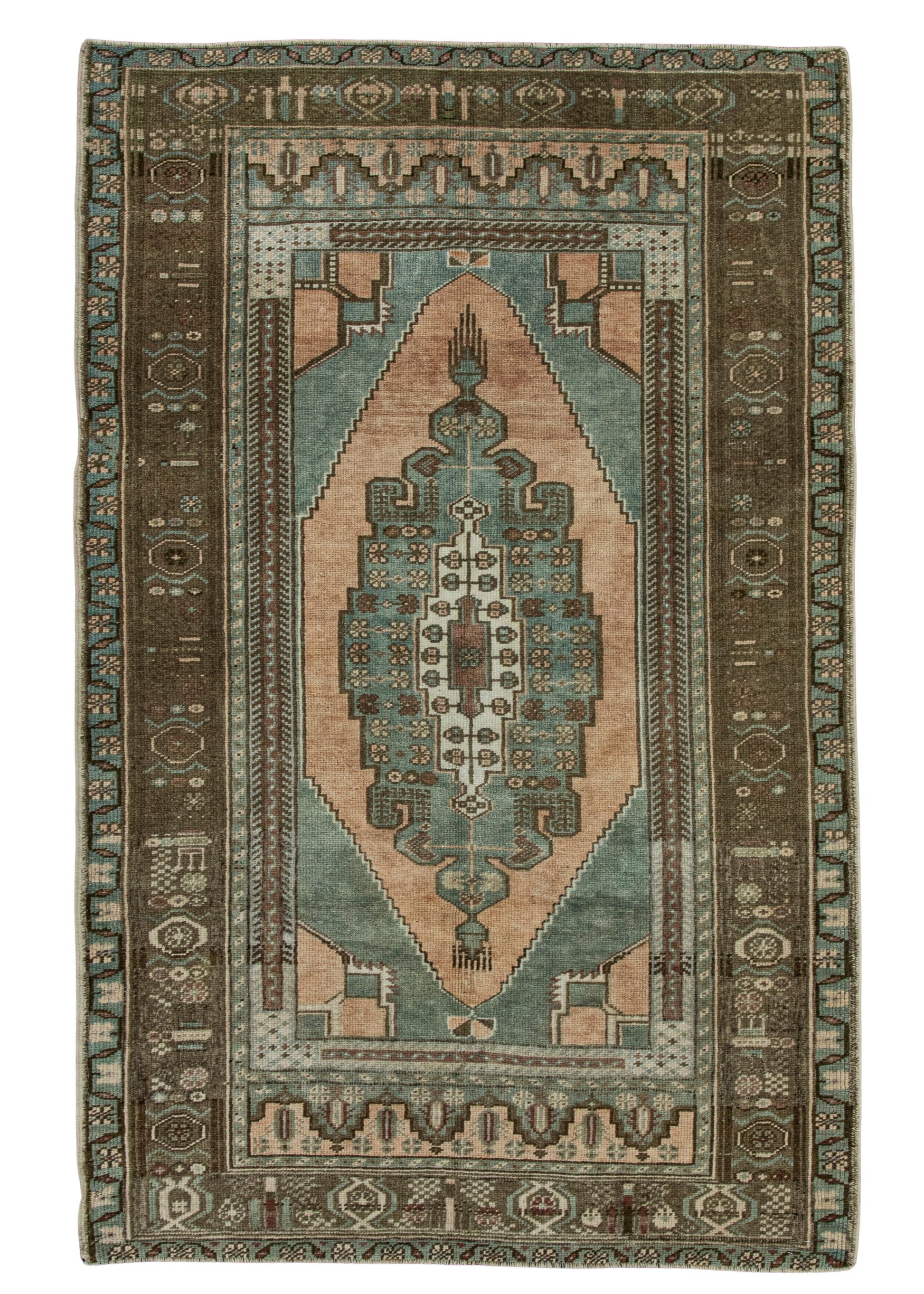 Turkish Vintage Rug  3'8" x 5'9" #20719