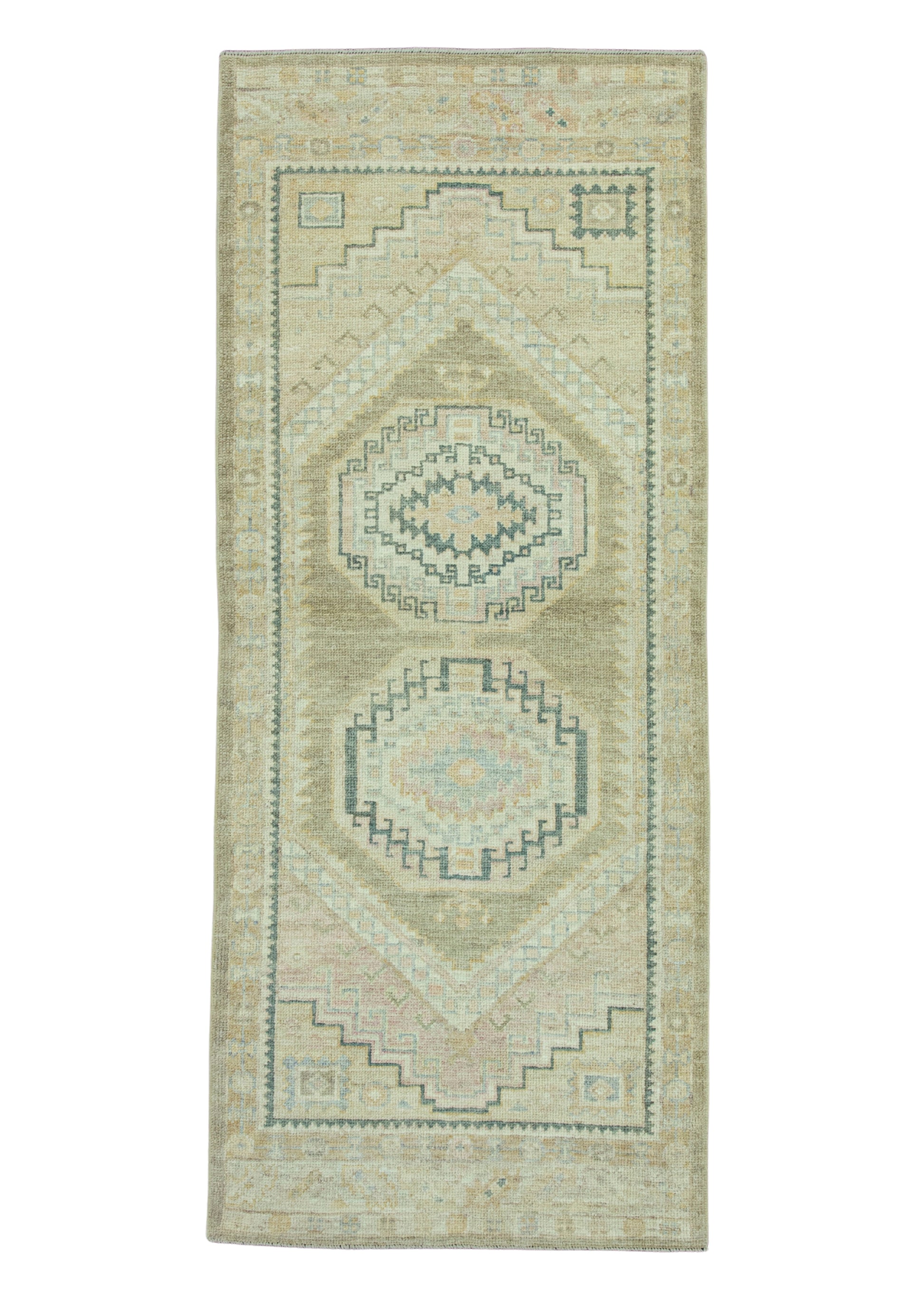 Turkish Oushak Rug 3'1" x 7'7" #19276