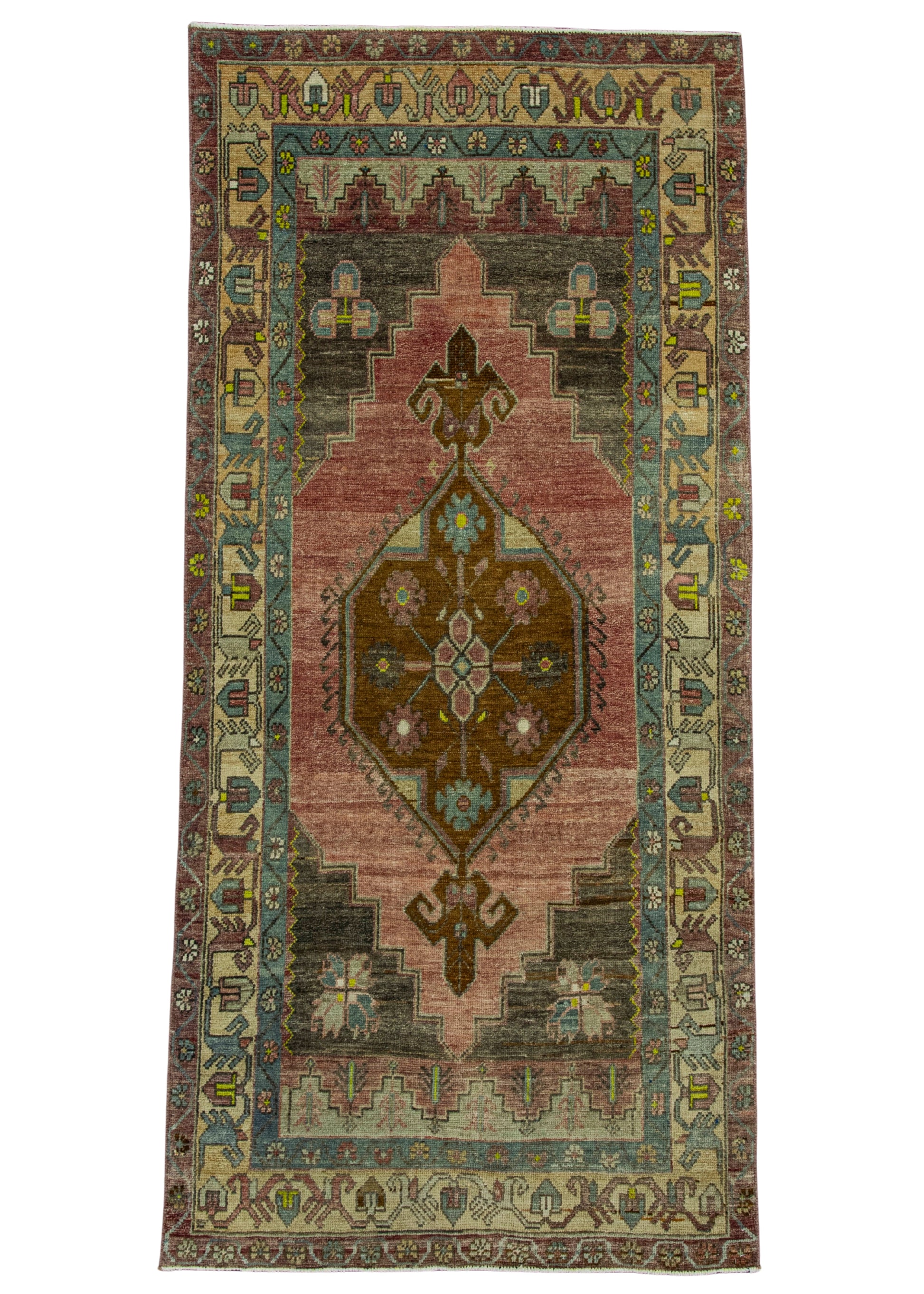 Turkish Vintage Rug  3'6" x 7'7" #20665