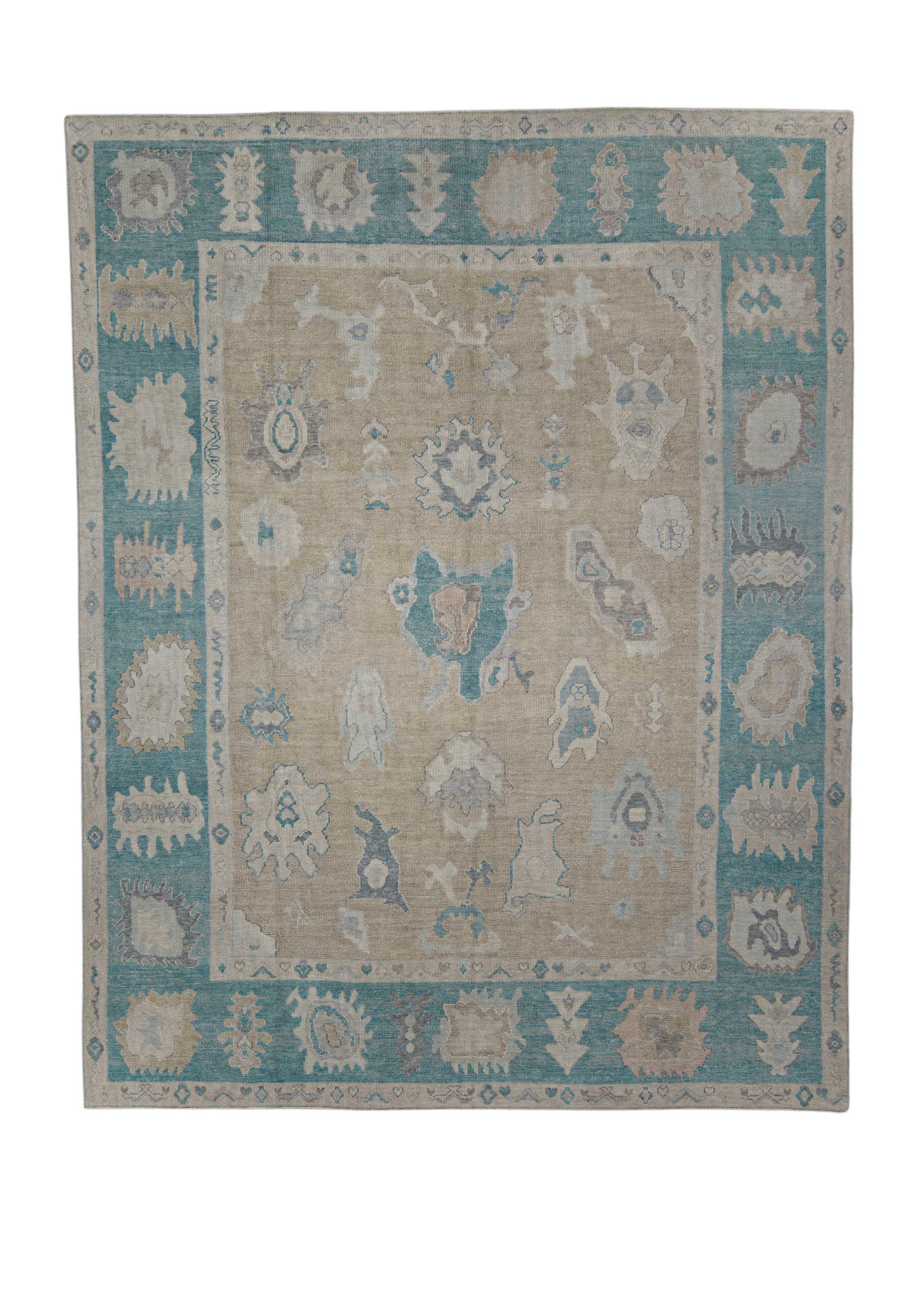 Turkish Oushak Rug 8'9" x 11'1" #11922