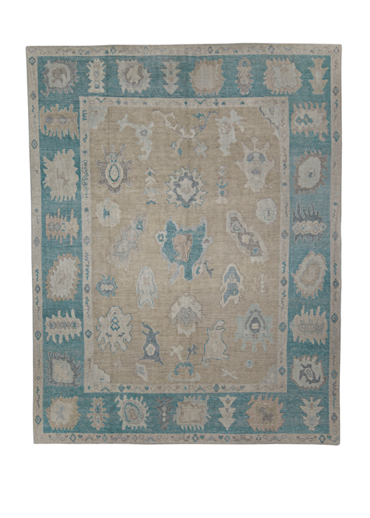 Turkish Oushak Rug 8'9" x 11'1" #11922