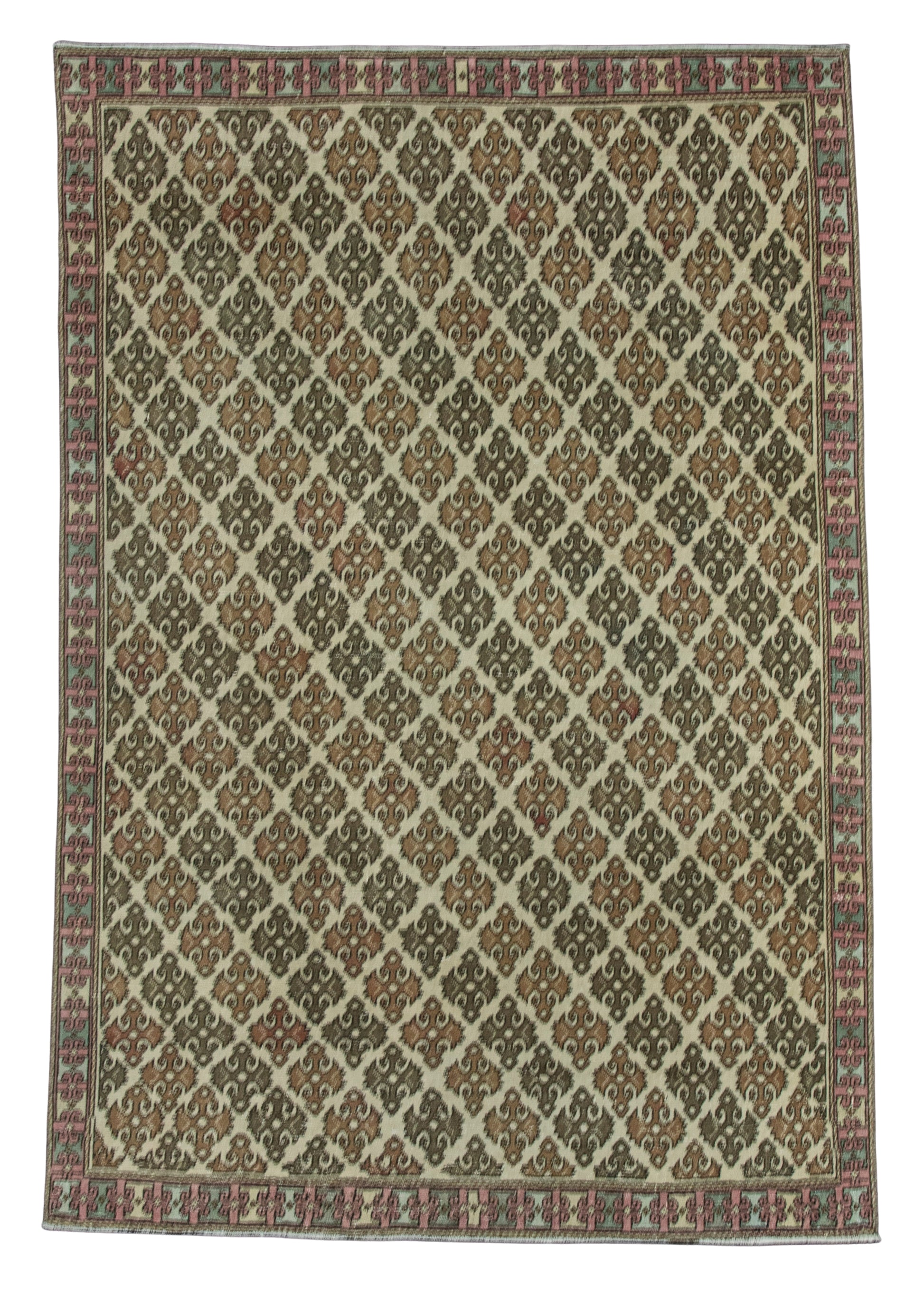 Turkish Vintage Rug  4'4" x 6'3" #20710