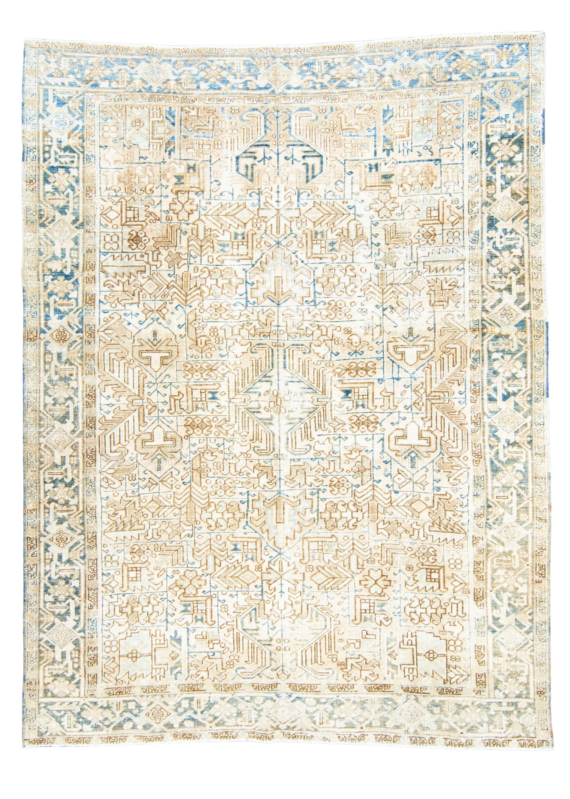 Antique Heriz Rug 7'6" x 10'4" #16898