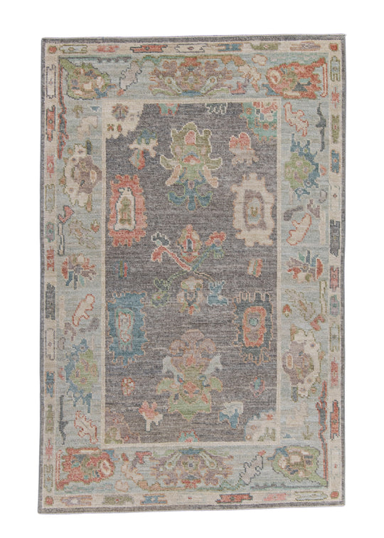 Turkish Oushak Rug 3'11" x 6'1" #16029