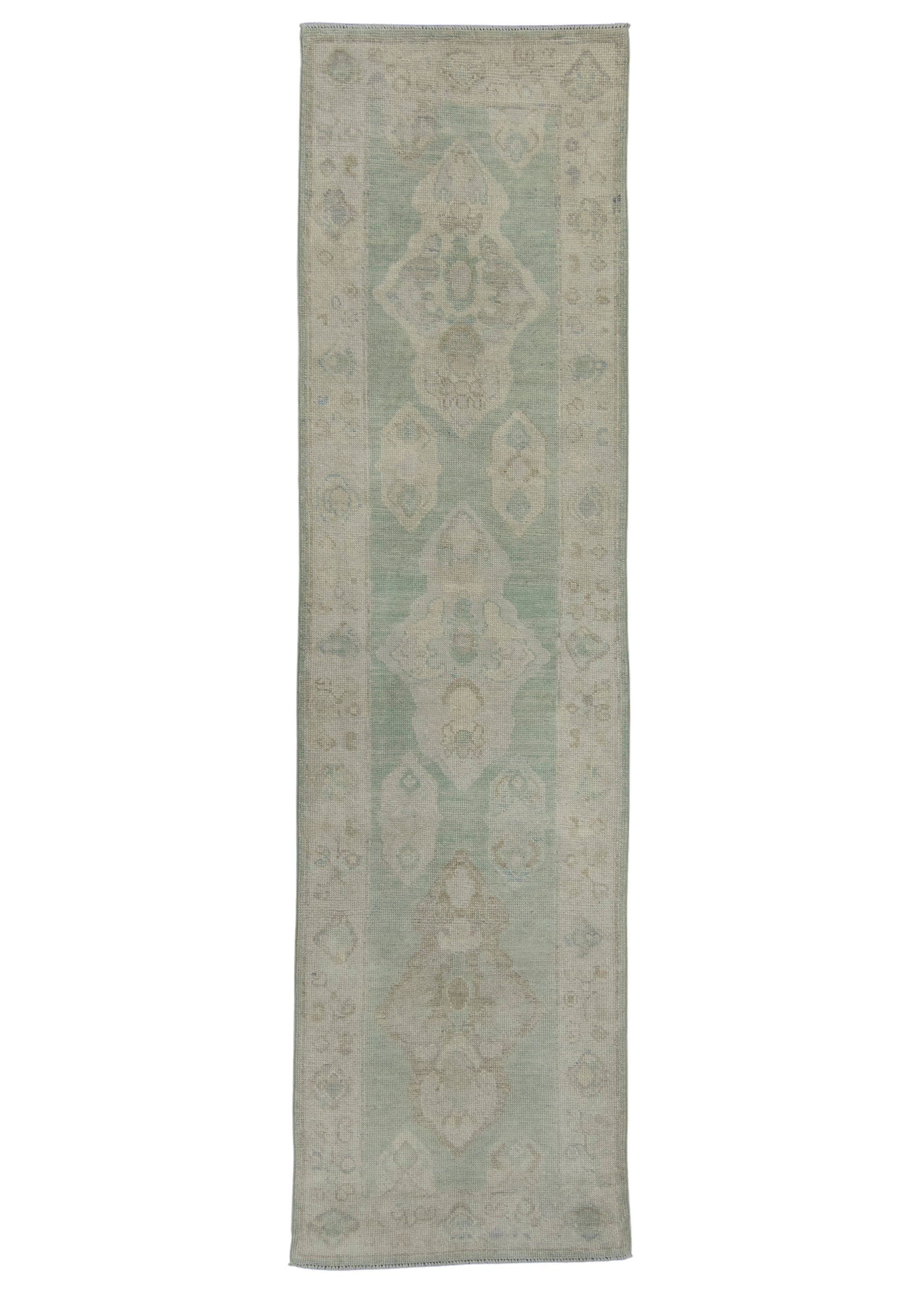 Turkish Oushak Rug 3' x 11' #17834
