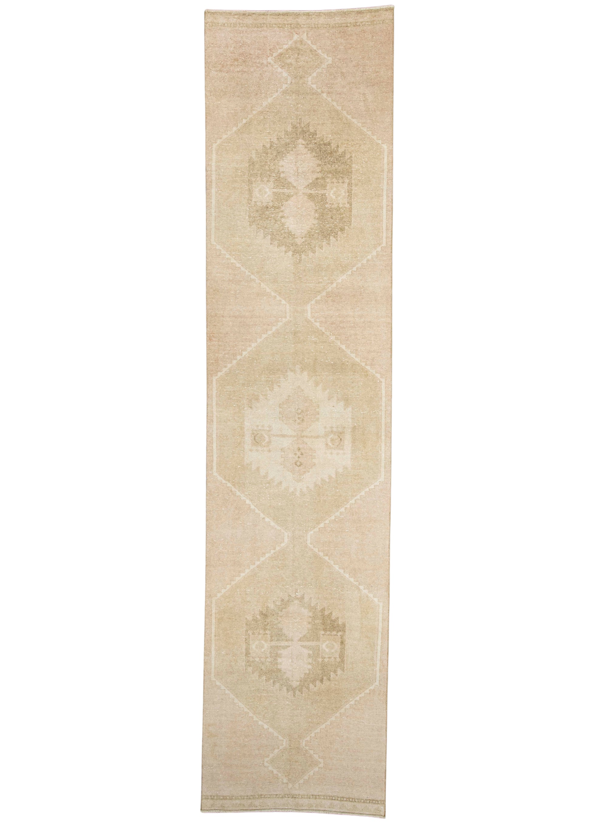 Turkish Vintage Runner Rug 3' x 12'8" #24427