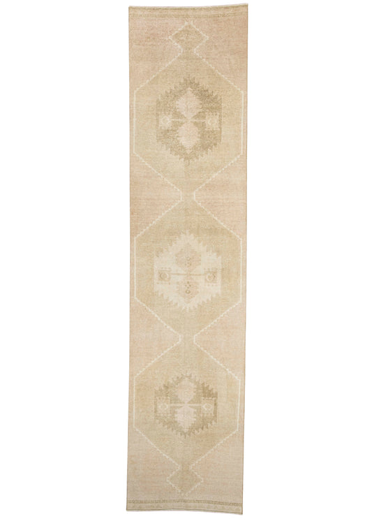 Turkish Vintage Runner Rug 3' x 12'8" #24427