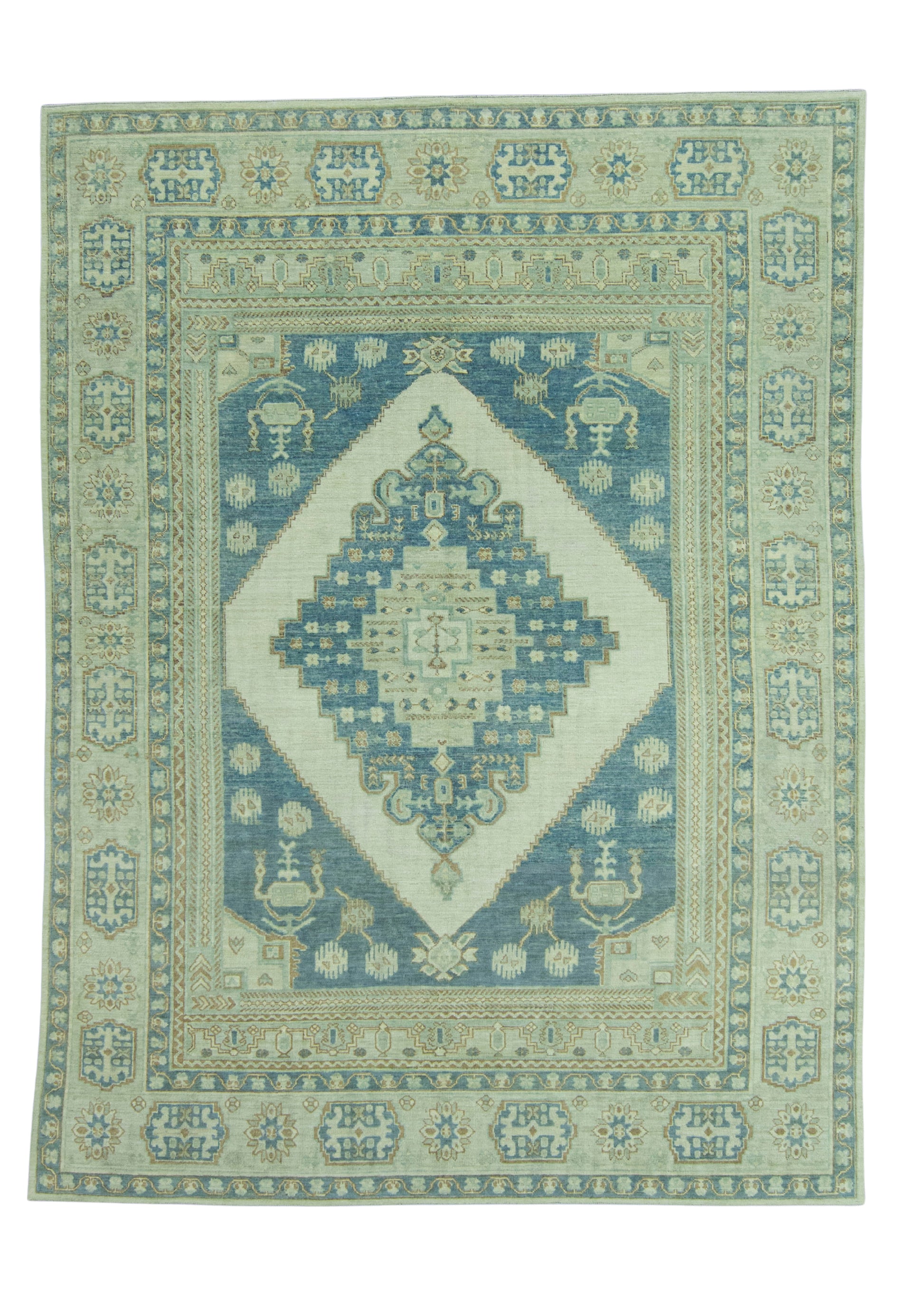 Turkish Oushak Antique Look Rug 9'2" x 12'4" #20091