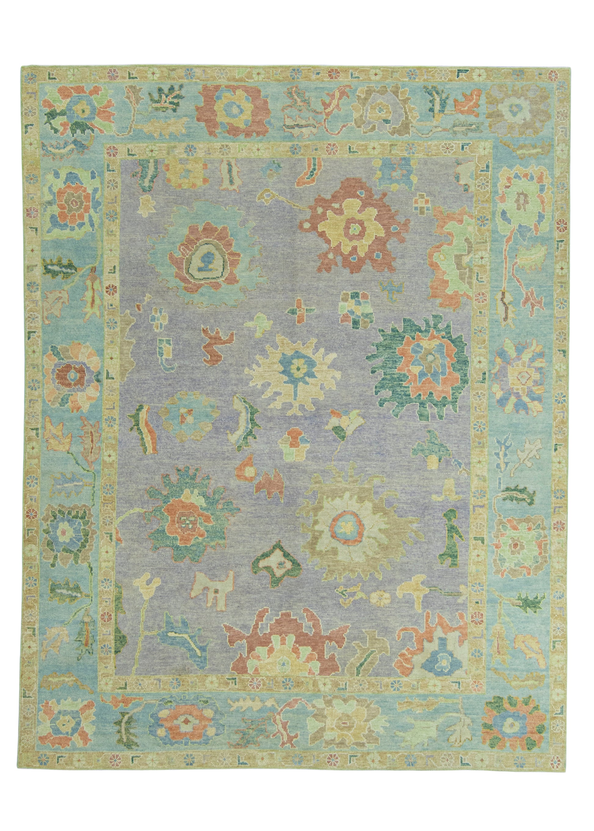 Turkish Oushak Rug 9'3" x 11'11" #19217