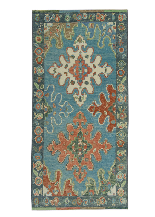 Turkish Oushak Rug 4'1" x 8'4" #18051