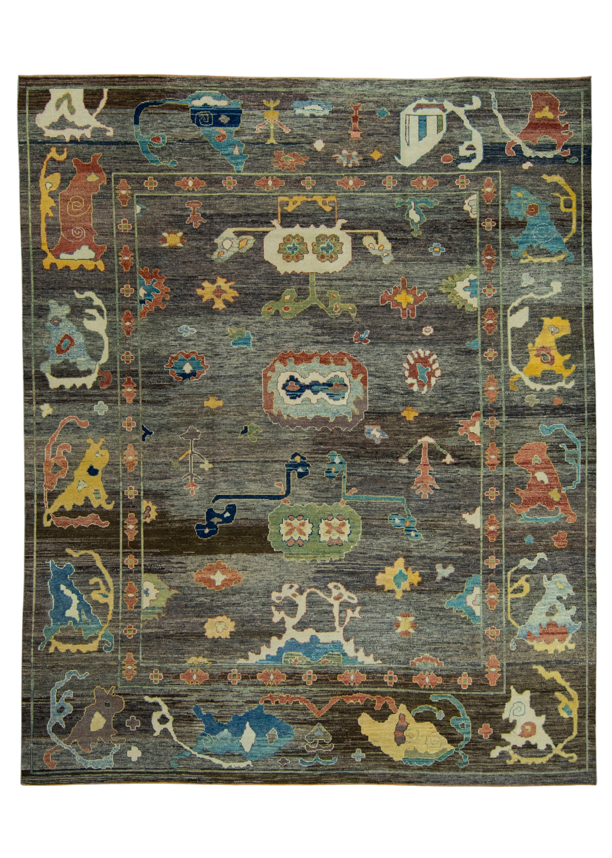 Turkish Oushak Old Wool Rug  12' x 14'7" #19520