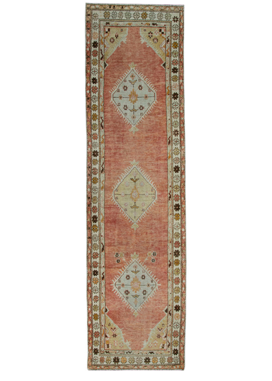 Turkish Vintage Runner Rug 2'10" x 10'6" #16092