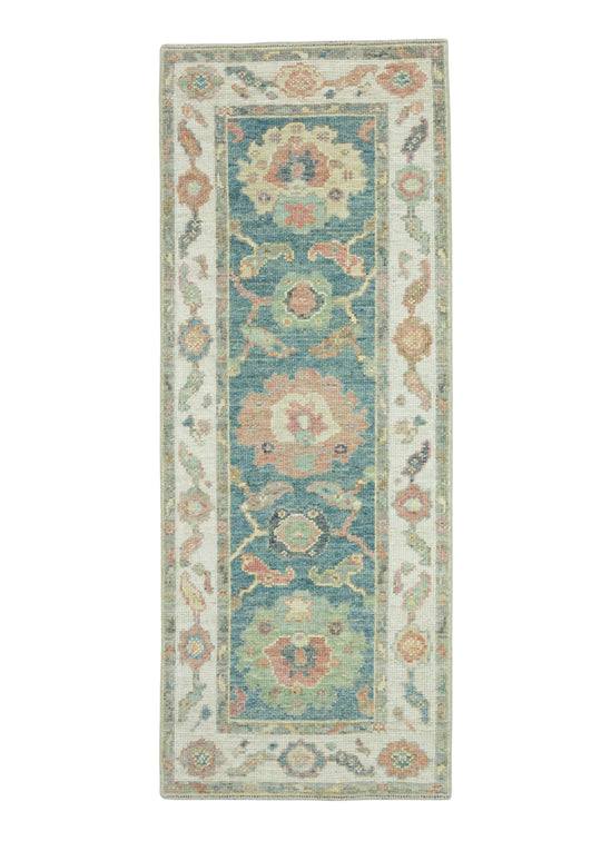 Turkish Oushak Runner Rug 2'3" x 5'9" #17297