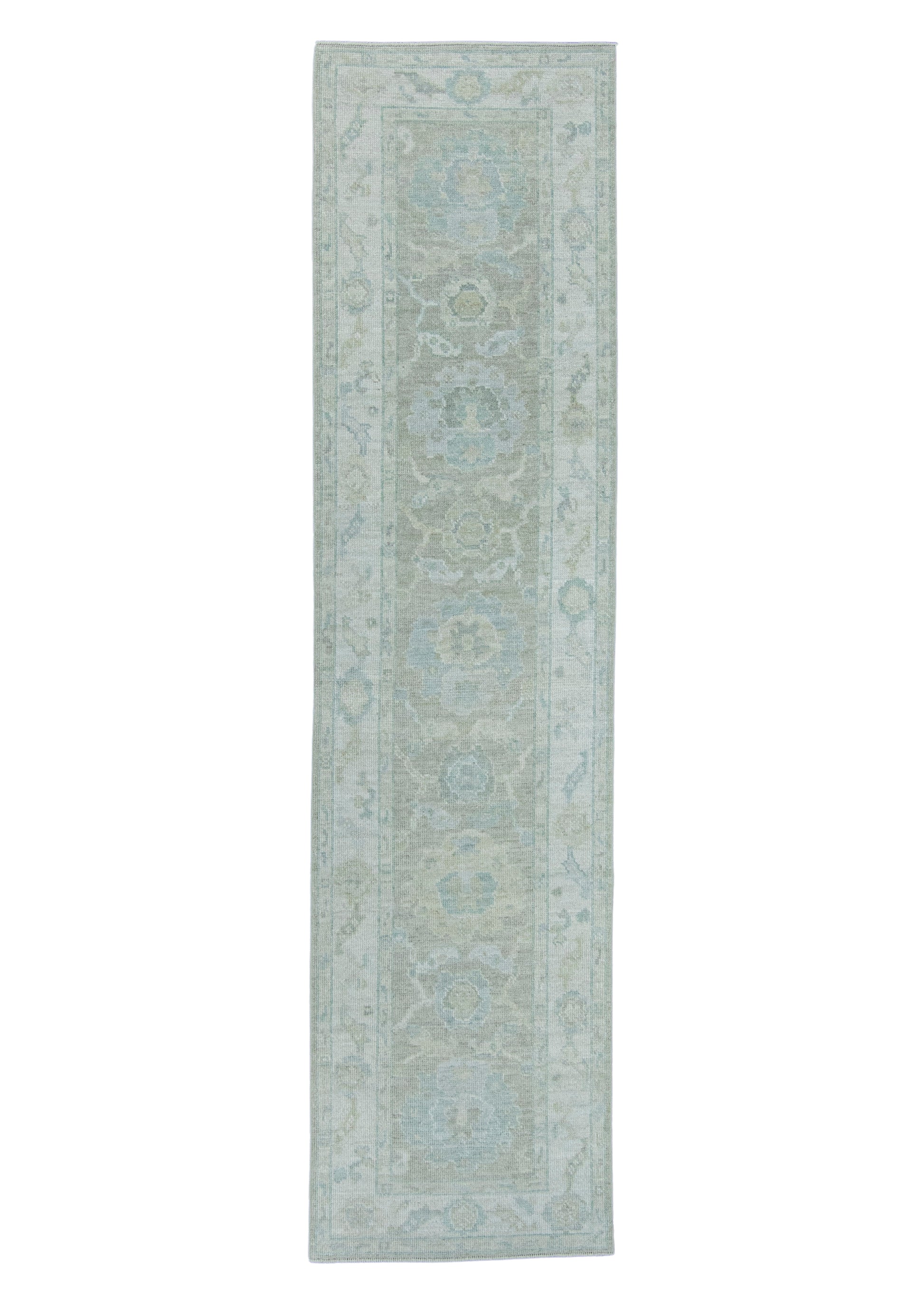 Turkish Oushak Rug 2'6" x 10'2" #19482