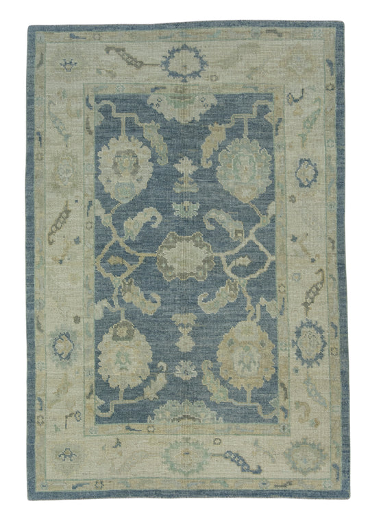 Turkish Oushak Rug 4'2" x 6'1" #7117