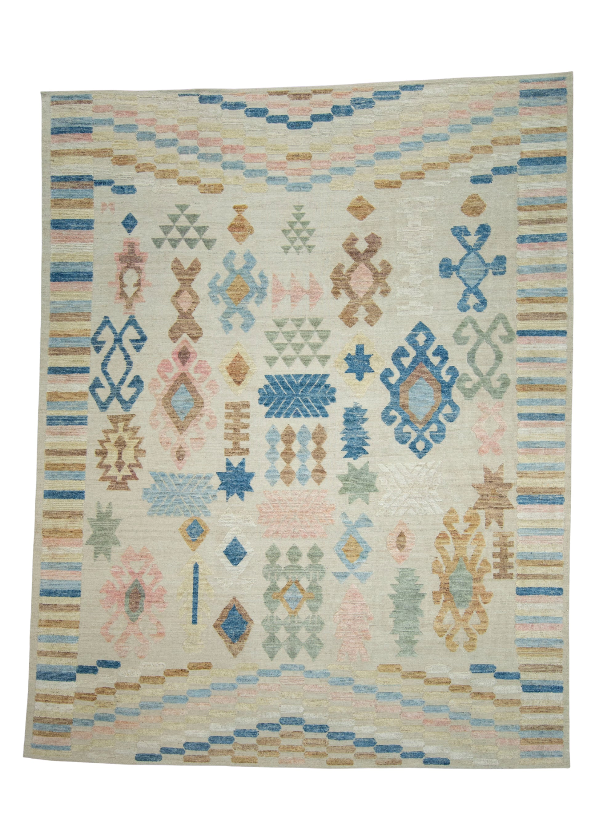 Turkish Kilim Oriental Handmade Flatweave 10'8" x 13'7" #18612