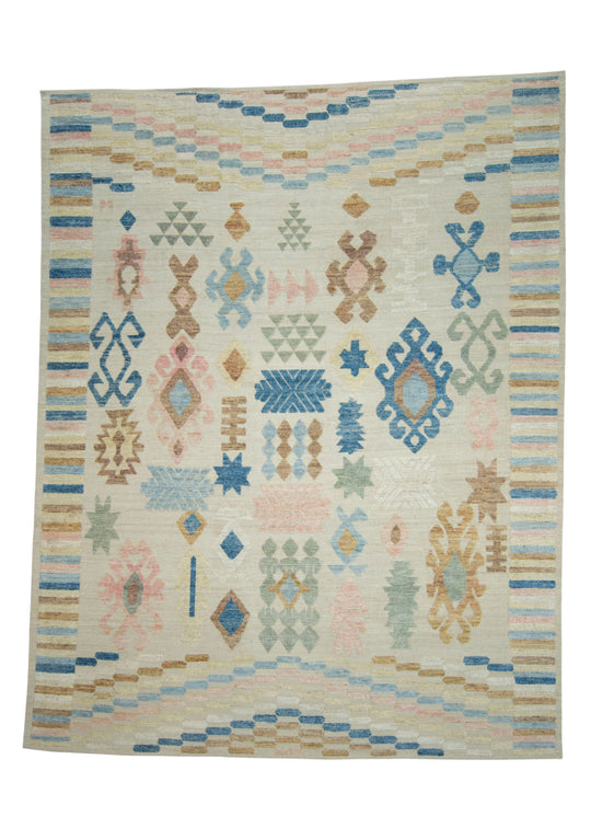 Turkish Kilim Oriental Handmade Flatweave 10'8" x 13'7" #18612