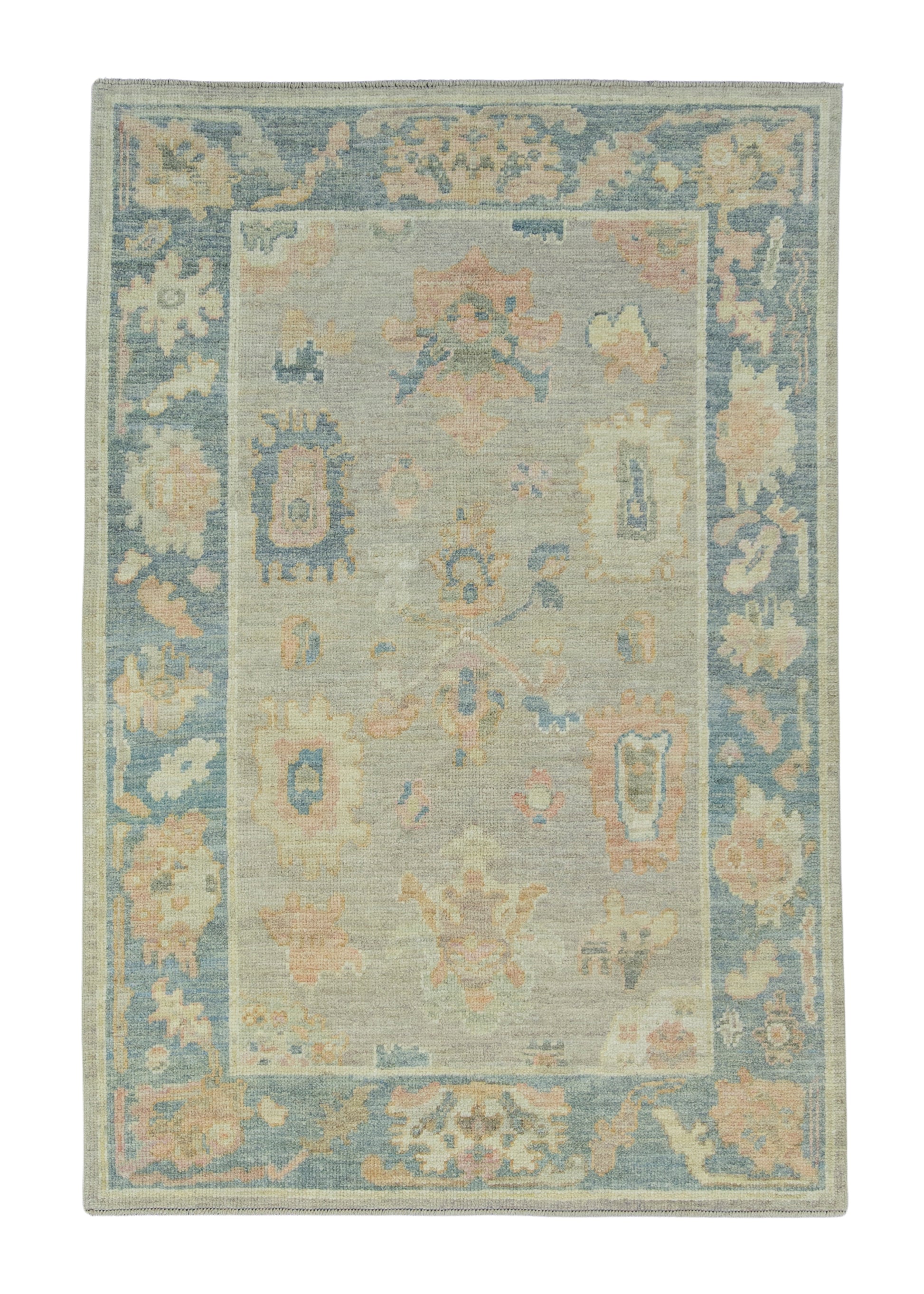 Turkish Oushak Rug 3'11" x 5'9" #17218