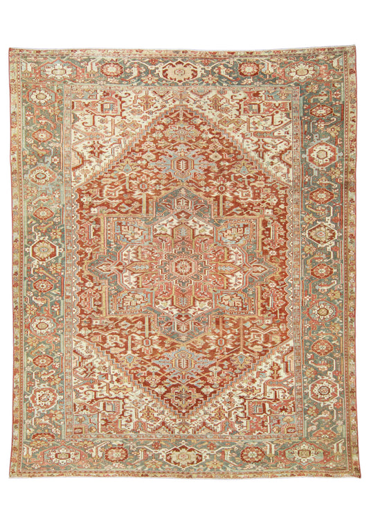 Turkish Vintage Rug  9'10" x 12'2" #22855