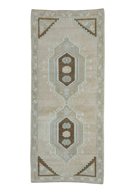 Turkish Vintage Runner Rug 3'1" x 7'4" #17420