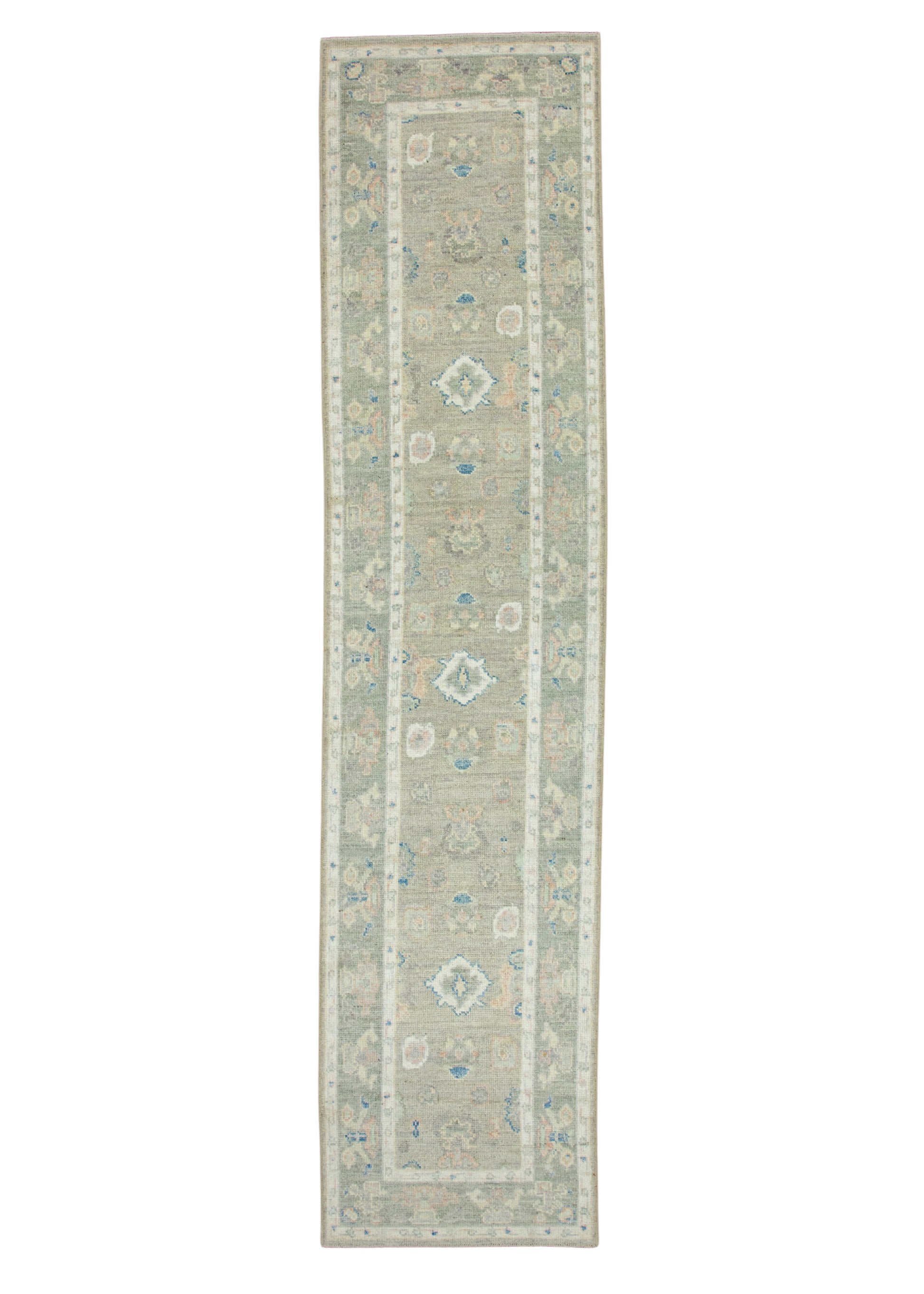 Turkish Oushak Runner Rug 2'9" x 12'1" #17835