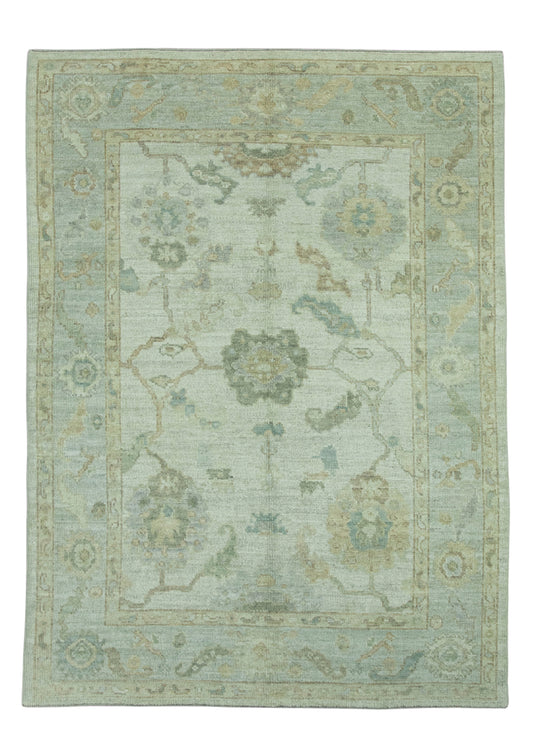 Turkish Oushak Rug 5'2" x 7'1" #19278
