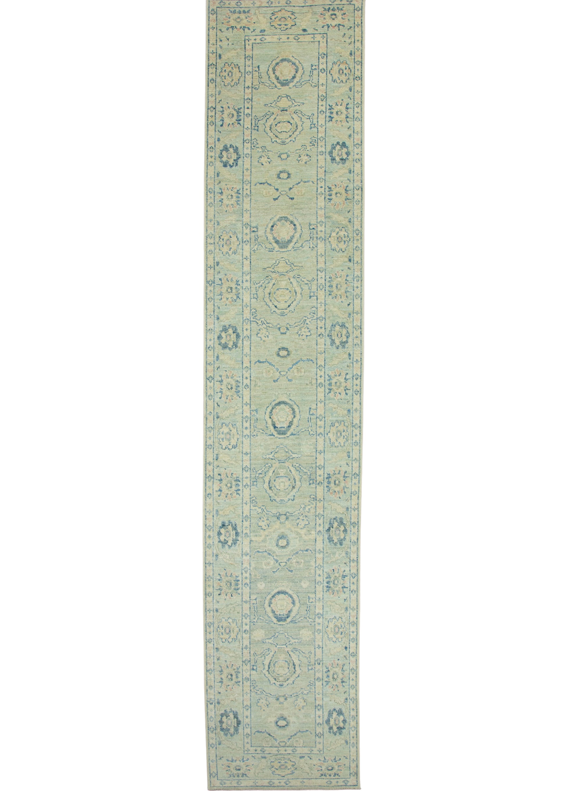 Turkish Oushak Runner Rug 2'10" x 14'4" #17877
