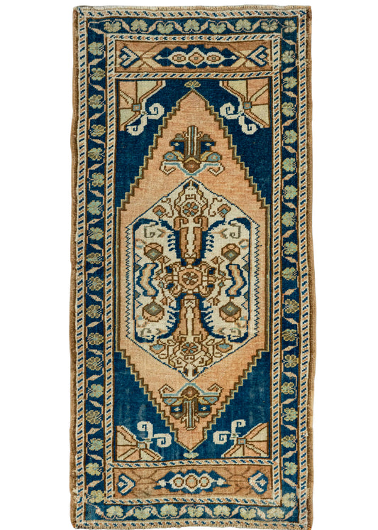 Turkish Yastik Rug  1'10" x  3'10" #22626