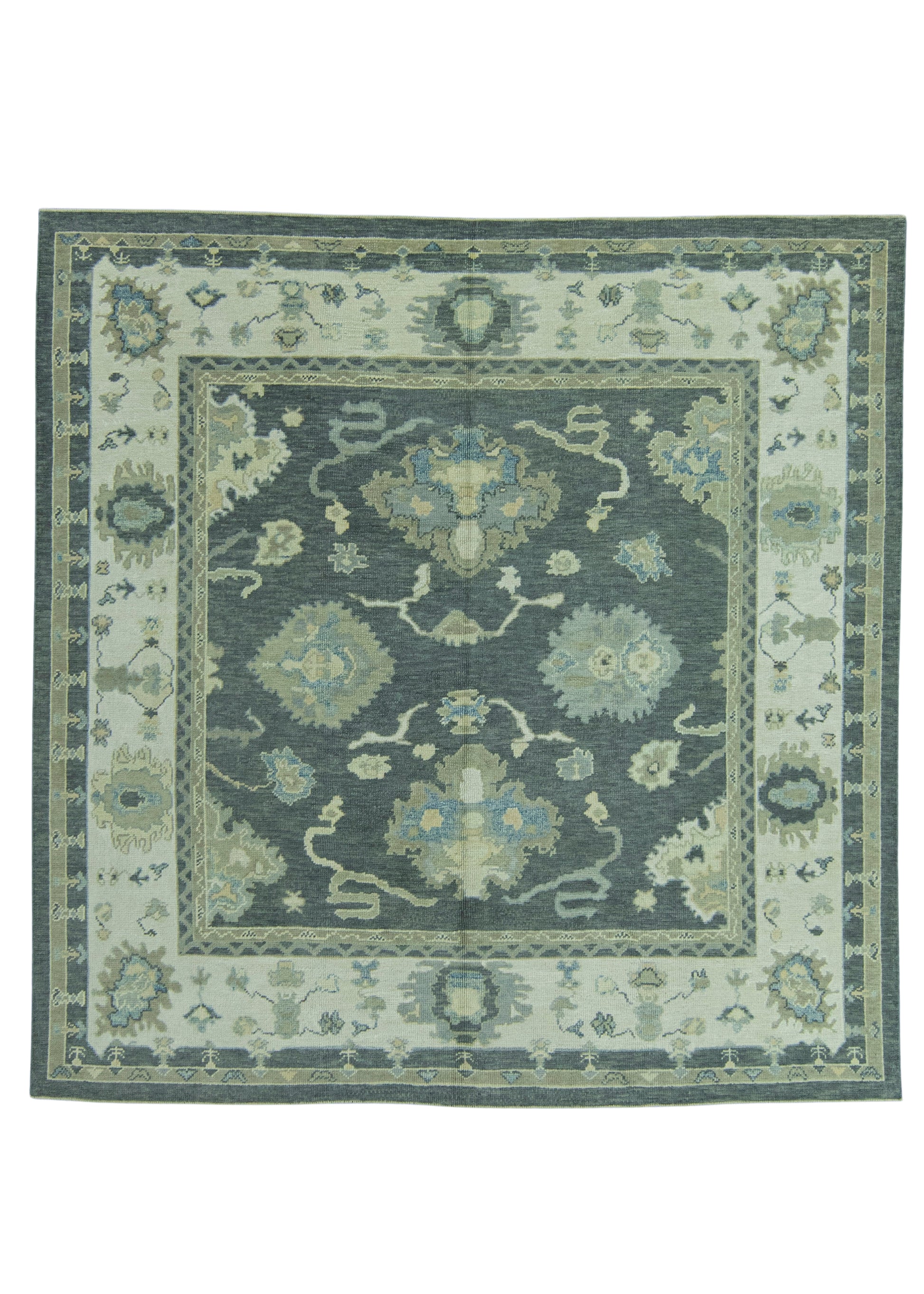 Turkish Oushak Rug 8'3" x 8'5" #19059