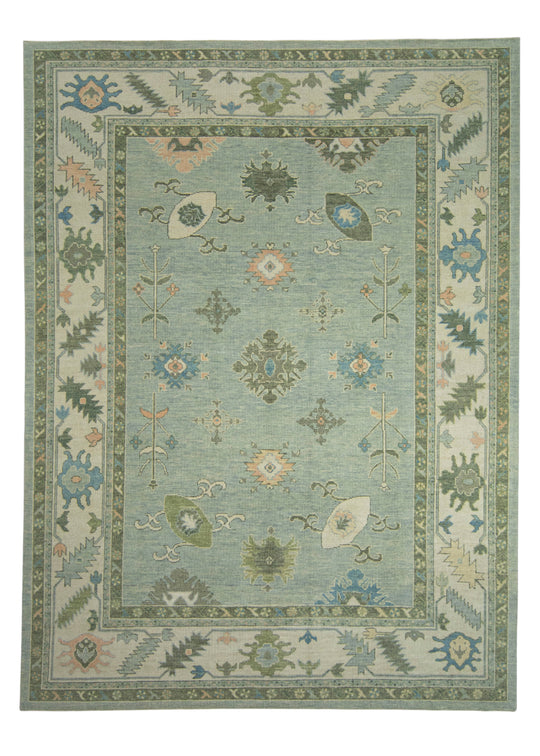 Turkish Oushak Rug 9'7" x 12'10" #18117