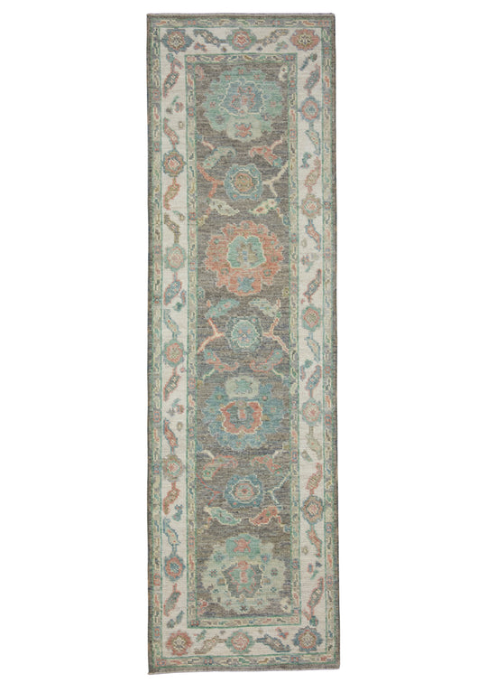 Turkish Oushak Runner Rug 2'4" x 7'10" #17550